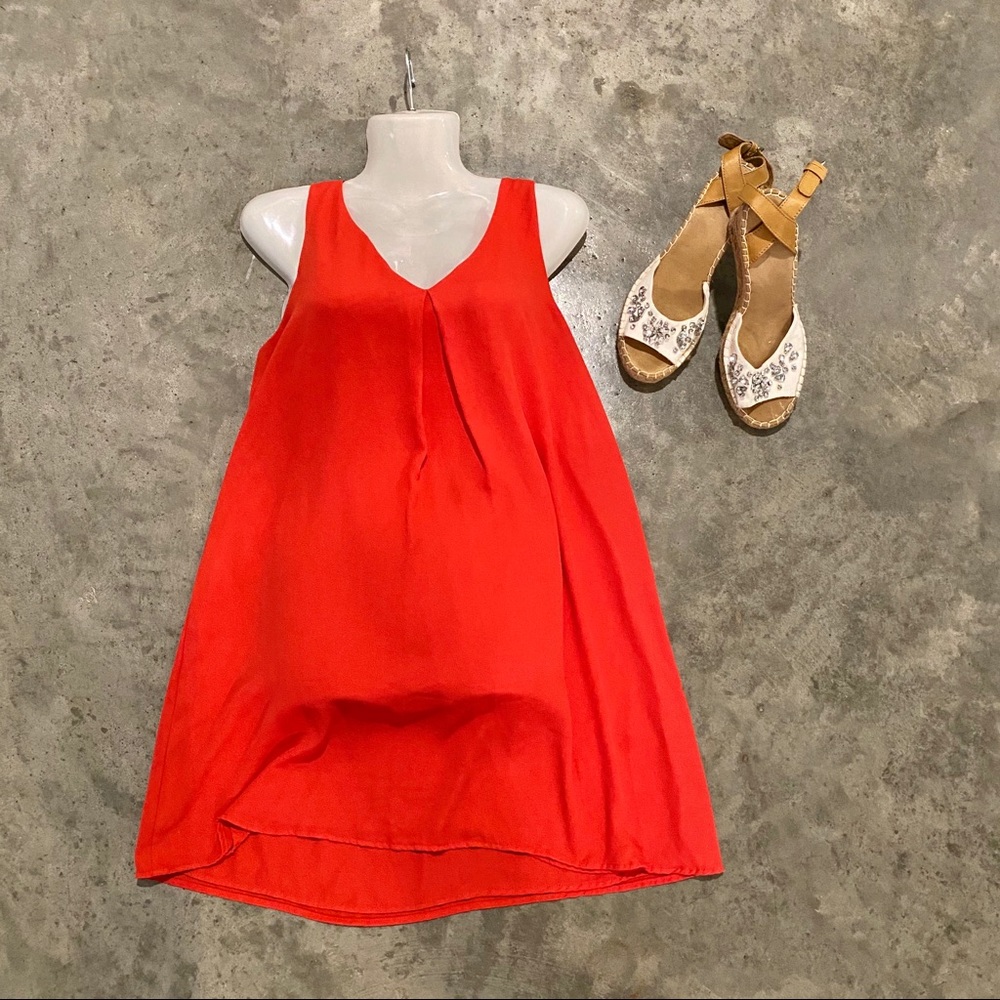 SOPRANO coral/orange sleeveless dress